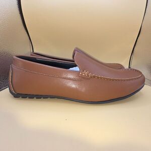 Men's Coutgo Brown Vegan Leather Loafers Size 12 Brown